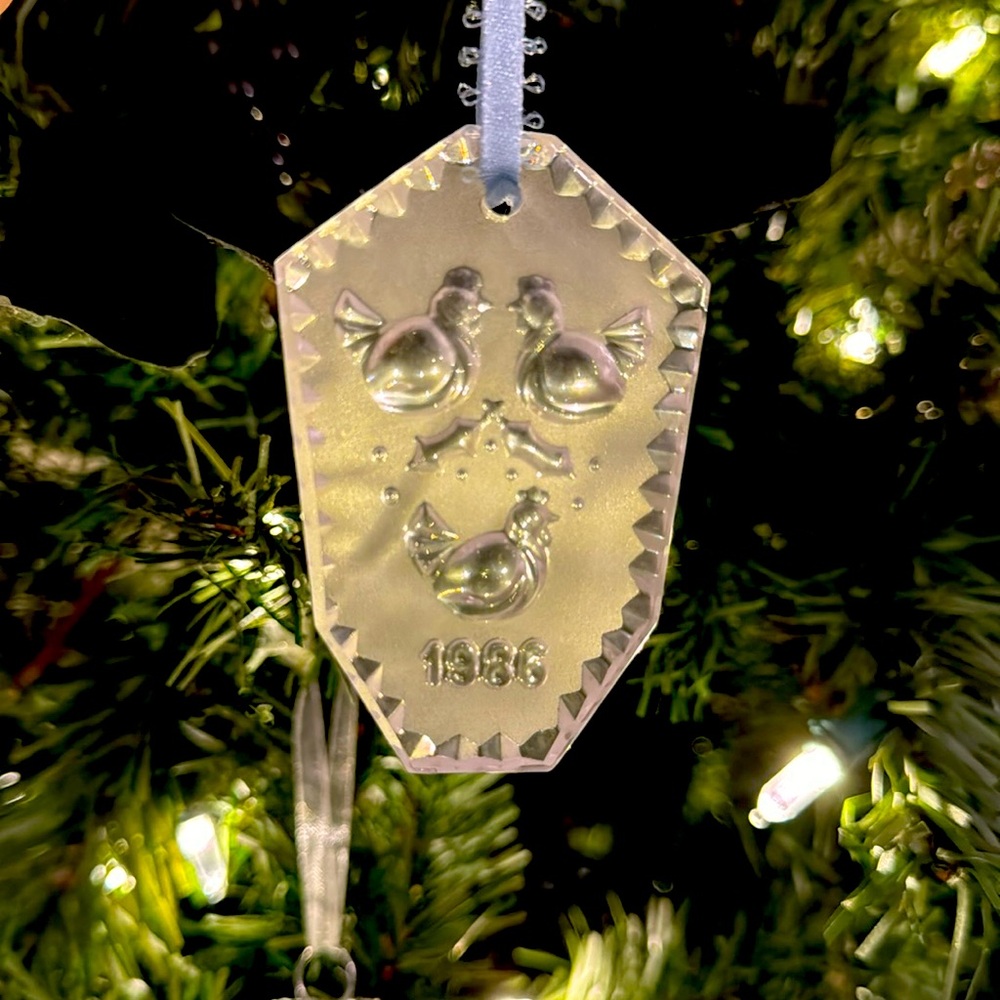 Waterford Crystal 1986 Christmas Ornament